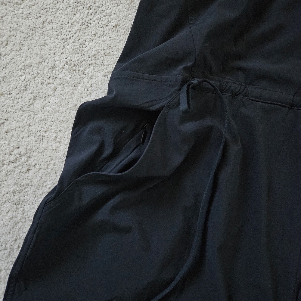 NWT Athleta | Marlow Romper Black Athletic Athleisure Outdoor, Womens 1X - Picture 5 of 7